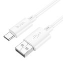 Kabel Hoco X88 USB-A na USB-C 1 m bílý