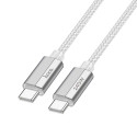 Kabel Hoco U134 USB-C na USB-C 240W 1,8 m šedý