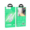 Kabel Hoco U134 USB-C na USB-C 240W 1,8 m šedý