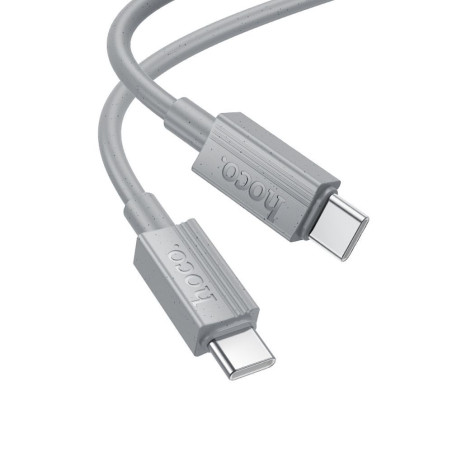 Kabel Hoco X107 USB-C na USB-C 60W 1 m šedý