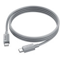 Kabel Hoco X107 USB-C na USB-C 60W 1 m šedý