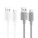 Kabel Hoco X107 USB-A na USB-C 3A 1 m bílý
