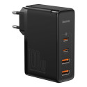 BASEUS CCGAN2P-L01 GaN Nabíječka 4v1 (2xUSB, 2x USB-C PD), výkon 100W, USB-C kabel, černá