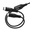Kabel Hoco X123 2in1 USB-C 1 m černý