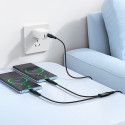 Kabel Hoco X123 2in1 USB-C 1 m černý