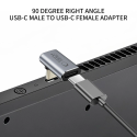 Úhlový adaptér USB-C Tech-Protect Ultraboost AA02 Šedý
