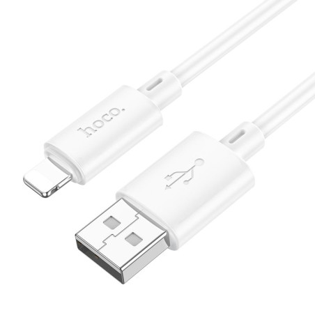 Kabel Hoco X88 USB-A na Lightning 1 m, 2,4 A - bílý