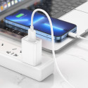 Kabel Hoco X88 USB-A na Lightning 1 m, 2,4 A - bílý