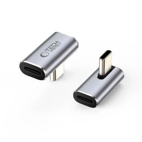 Úhlový adaptér USB-C Tech-Protect Ultraboost AA03 Šedý