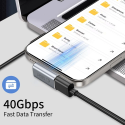 Úhlový adaptér USB-C Tech-Protect Ultraboost AA03 Šedý