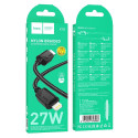 Kabel Hoco X113 USB-C na Lightning 27W 1 m černý