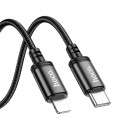 Kabel Hoco X89 USB-C na Lightning PD 27W 2 m - černý