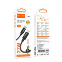 Kabel Hoco X89 USB-C na Lightning PD 27W 2 m - černý