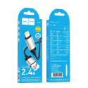 Kabel Hoco X117 USB-A na Lightning 2,4A 1 m černý