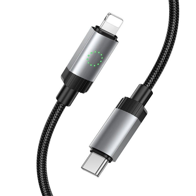 Kabel Hoco X117 PD 27W 1 m pro USB-C na Lightning - černý