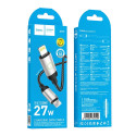 Kabel Hoco X117 USB-C na Lightning 27W 1 m černý