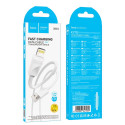 Kabel Hoco X114 USB-A na Lightning 1 m bílý