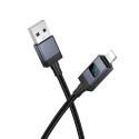 Kabel Hoco X118 USB-A na Lightning 1 m s LED displejem