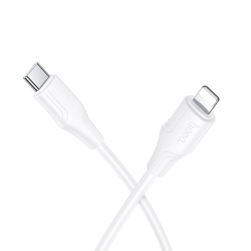 Kabel Hoco X124 27W 1 m pro USB-C a Lightning - bílý