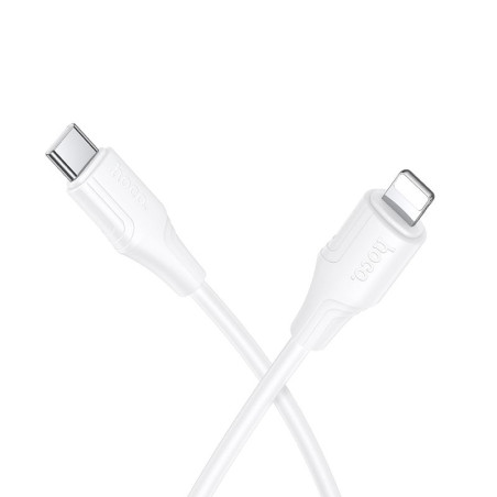 Kabel Hoco X124 USB-C na Lightning 27W 1 m bílý