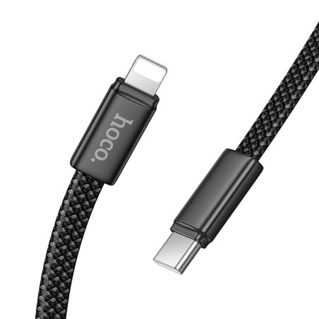 Kabel Hoco X125 USB-C na Lightning 1 m 30W PD - černý