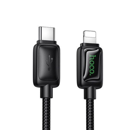 Kabel Hoco U146 USB-C na Lightning 30W 1,2 m černý