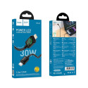Kabel Hoco U146 USB-C na Lightning 30W 1,2 m černý