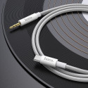 Kabel Hoco UPA19 AUX Jack 3,5 mm na USB-C 1 m stříbrný