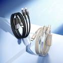 Kabel Hoco U139 2in1 USB-C + Lightning 100W 1,2 m černý