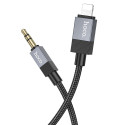 Kabel Hoco UPA32A AUX Jack 3,5 mm na Lightning 1 m černý