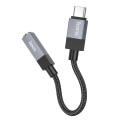 Adaptér Hoco UPA32C USB-C na Jack 3,5 mm černý