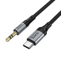 Kabel Hoco UPA33B AUX 3,5 mm na USB-C 1,5 m - černý