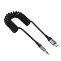 Kabel Hoco UPA33B AUX 3,5 mm na USB-C 1,5 m - černý