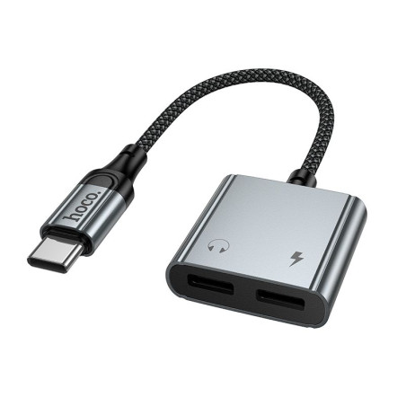Adaptér Hoco UPA34A AUX USB-C na 2x USB-C 10W