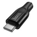 Adaptér Hoco UPA35 MIA USB-C na 3,5mm jack – černý
