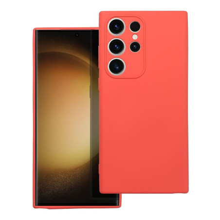 Kryt silikonový pro Samsung Galaxy S23 Ultra – broskvový
