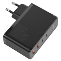 BASEUS CCGAN2P-L01 GaN Nabíječka 4v1 (2xUSB, 2x USB-C PD), výkon 100W, USB-C kabel, černá