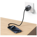 USAMS CC305 T66 – 45W GaN síťová nabíječka, 2× USB-C, matná černá