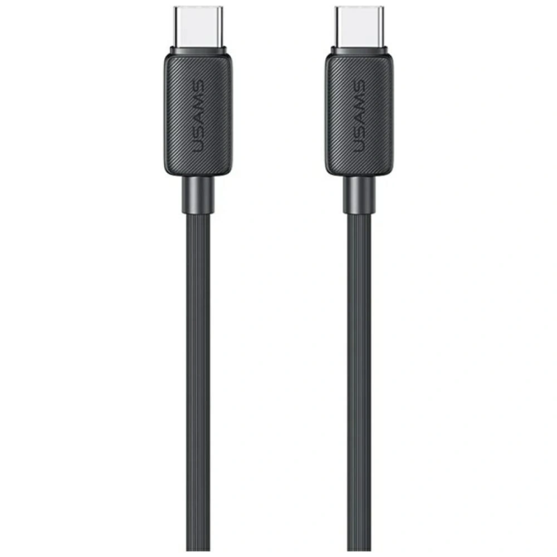 USAMS KY Series US-SJ691 60W USB-C / USB-C kabel 1m černý