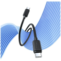 USAMS KY Series US-SJ691 60W USB-C / USB-C kabel 1m černý