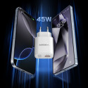 Nabíječka Veger TR101 PD 45W + kabel USB-C 100W bílá