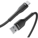 Kabel Veger AC04 USB-A na USB-C 66W 1,2 m černý