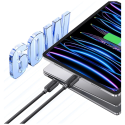 USAMS KY Series US-SJ691 60W USB-C / USB-C kabel 1m černý