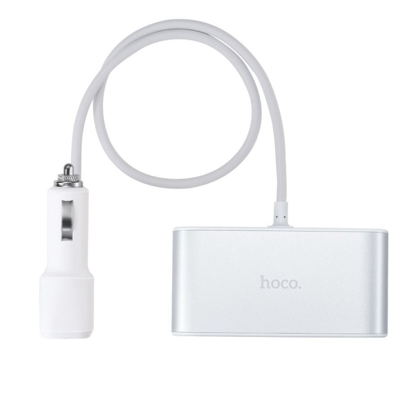 Nabíječka HOCO Z13 3v1 pro auto - stříbrná