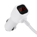Nabíječka HOCO Z13 3v1 do auta, 2x USB 2,1A - stříbrná