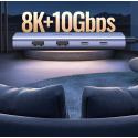 USB-C Hub Ugreen CM500 HDMI / 2x USB C / 2x USB A - šedý