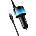 Nabíječka Hoco Z69B 57W do auta s kabelem USB-C – černá