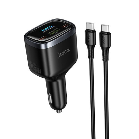Nabíječka Hoco Z70 do auta 93W USB-C/USB-A - černá