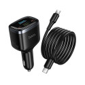 Nabíječka Hoco Z70 do auta 93W USB-C/USB-A - černá