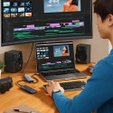 USB-C Hub Ugreen CM500 HDMI / 2x USB C / 2x USB A - šedý